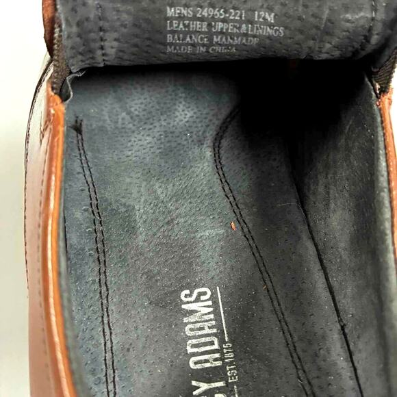 Stacy Adams Men\'s Templin Bike Toe Loafers in Cognac Leather - 12M EU46 main image 8